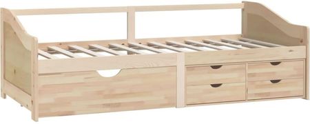 Dkd Home Decor Łóżko 3 Osobowe Z Szufladami Z Litego Drewna Sosnowego 90X200 Cm - zdjęcie 2