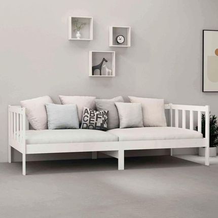 Dkd Home Decor Łóżko Dzienne Białe Sosna 90X200 Cm - zdjęcie 2