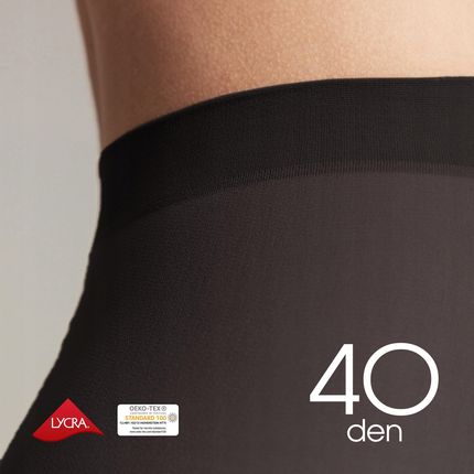 Rajstopy damskie Półmatowe Plus Size Conte Solo 40 Den czarne rozmiar 6 - zdjęcie 2