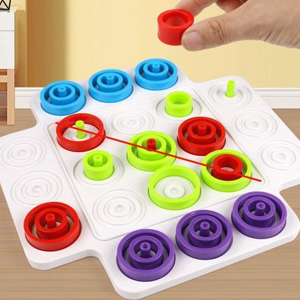 Woopie Trening Mózgu Kółko i Krzyżyk 36el. Puzzle Circle Chess - zdjęcie 5