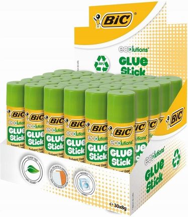 Bic Eco Glue Stick Klej W Sztyfcie Mocny Szkolny Biurowy 8G Zestaw X30 - zdjęcie 3