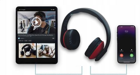 Terris Bluetooth NFC Czerwone (BKH284) - zdjęcie 3