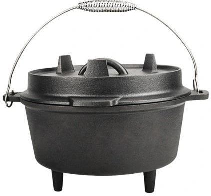 Kociołek Żeliwny Garnek Myśliwski Węgierski Pieczonki 4L Na Ognisko Grill - zdjęcie 4