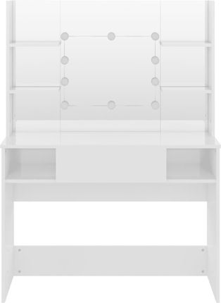 Dkd Home Decor Toaletka Z Oświetleniem Led 100X40X135 Cm Mdf Biały Błyszczący - zdjęcie 2