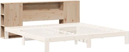 vidaXL Wezgłowie Do Łóżka Z Półkami 200 Cm Lite Drewno Sosnowe (855618) - zdjęcie 2