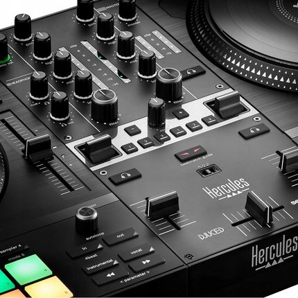 Hercules DJ Control Inpulse T7 2-pokładowy kontroler DJ w kolorze czarnym - zdjęcie 4