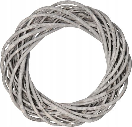 Deko Wianek Wiklinowy Szary 25Cm Wiklina Gruby - zdjęcie 3