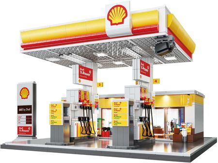 Cada Klocki Konstrukcyjne Budynek Stacja Paliw Shell 1309El. C66026W - zdjęcie 5