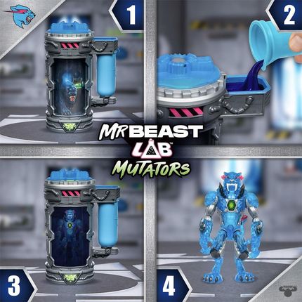 Usorteret Figurka Mrbeast Lab Mr. Beast Mutator Action Figs Stealth Panther - zdjęcie 2