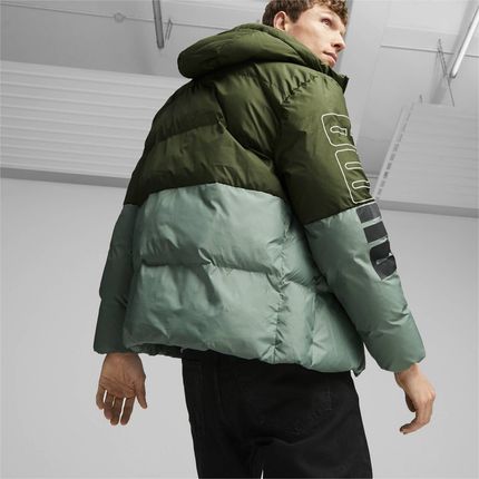 Kurtka z kapturem męska Puma POWER zielona 67538931 - zdjęcie 4