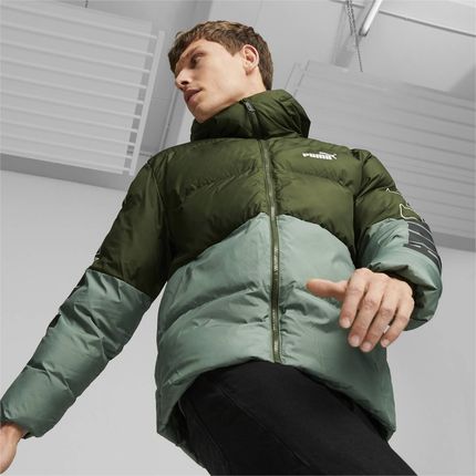 Kurtka z kapturem męska Puma POWER zielona 67538931 - zdjęcie 2