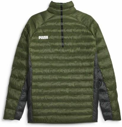 Męska kurtka sportowa Puma Primaloft J Ciemna zieleń - zdjęcie 2