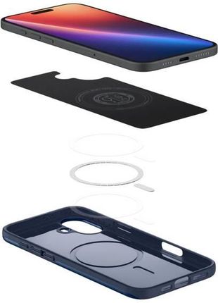 Etui Spigen Thin Fit Magfit Navy Blue Do iPhone 16 - zdjęcie 6