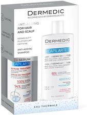 Zdjęcie Biogened Dermedic Capilarte Serum Kuracja Stymulująca Wzrost Włosów Dla Kobiet I Mężczyzn 150ml + Szampon Anti-Age 300ml - Świebodzin