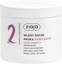 Zdjęcie ZIAJA OWOC GRANATU Maska do włosów Nawilżanie włosy suche, 350ml - Jelcz-Laskowice