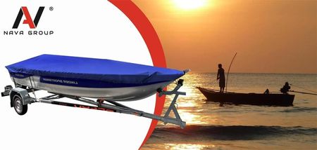 Nava Group Pokrowiec Na Łódź Łódkę Wędkarską 450G/M2 390-420Cm - zdjęcie 2