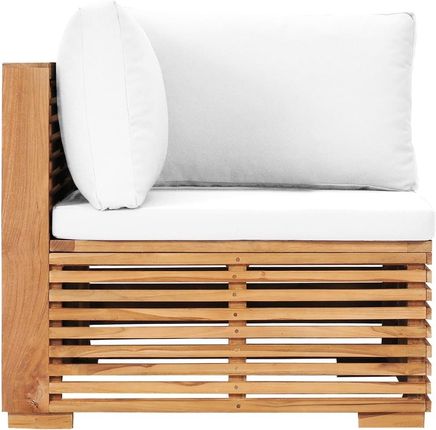 Dkd Home Decor Narożnik Ogrodowy Z Kremową Poduszką Litego Drewna Tekowego 45949375 - zdjęcie 2