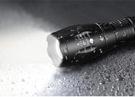 Latarka Taktyczna Wojskowa Mocna Szperacz ZOOM UV CREE LED Akumulatorowa TRIZAND - zdjęcie 5