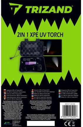 Latarka Taktyczna Wojskowa Mocna Szperacz ZOOM UV CREE LED Akumulatorowa TRIZAND - zdjęcie 2