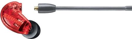 Shure SE215-RD - Profesjonalne Dokanałowe Słuchawki Izolujące - Czerwone - zdjęcie 2