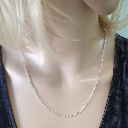 Intergold Srebrny Łańcuszek Nierodowany Ankier Pr. 925 70 Cm - zdjęcie 2