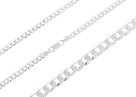 Intergold Srebrny Łańcuszek Pancerka Nierodowany Próby 925 50 Cm - zdjęcie 2