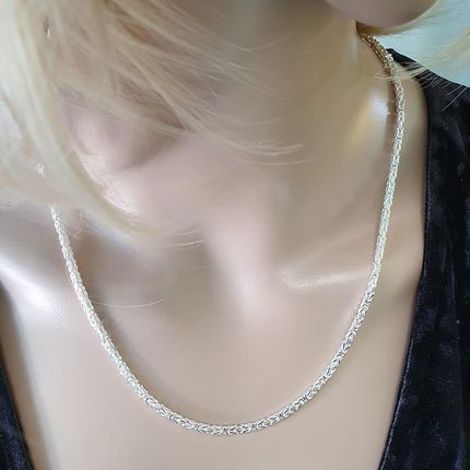 Intergold Srebrny Łańcuszek Nierodowany Królewski Pr. 925 55 Cm - zdjęcie 2