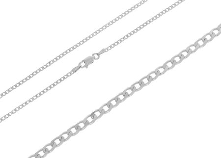 Intergold Srebrny Łańcuszek Rodowany Pełny Pancerka Próby 925 45 Cm - zdjęcie 3
