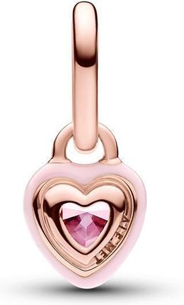 Pandora Me 783042C01 Mini Charm Pendant Pink Chakra Heart Pozłacany Różowym Złotem - zdjęcie 2