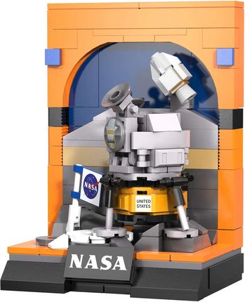 Cada Klocki Konstrukcyjne NASA wystawa statek kosmiczny Apollo 11 lunar module 206 elementów - zdjęcie 3