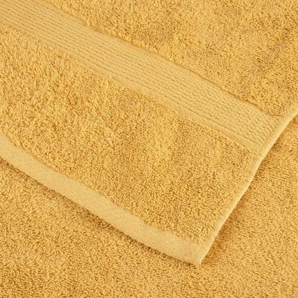Ręczniczki premium, 10 szt., złote, 30x30 cm, 600 g/m2, bawełna - zdjęcie 2
