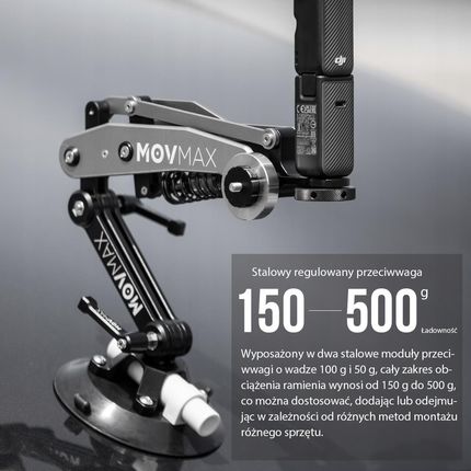 Movmax Blade Arm Hydraulicznie resorowane ramię do stabilizacji (810059) - zdjęcie 3