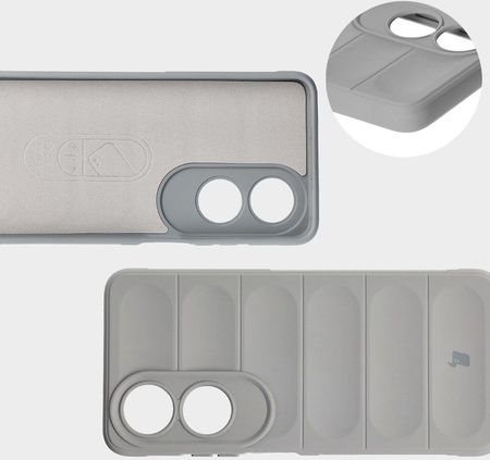 Bizon Pancerne etui Case Tur do Oppo A60 4G jasnoszare - zdjęcie 4