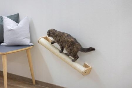 Kerbl Słupek Drapak Na Ścianę Sizal Zabawka Dla Kota Do Wspinaczki 77cm - zdjęcie 3