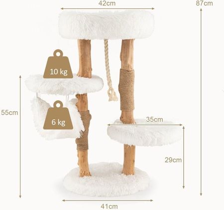 Costway Legowisko Słupek Do Drapania Drapak Dla Kota 87cm - zdjęcie 3