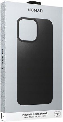 Nomad Magnetic Leather Back do iPhone 16 Pro Max black - zdjęcie 5
