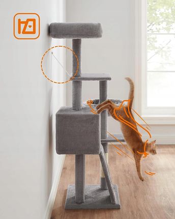 Drapak Dla Kota Duży Legowisko Wieża Słupek Domek 4 Poziomy 135Cm - zdjęcie 2