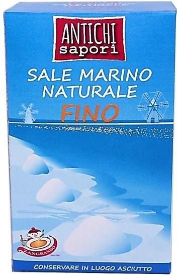 Zdjęcie Zangrando Sól Morska Drobnoziarnista 1kg - Małomice
