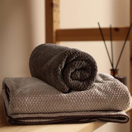 Eurofirany Ręcznik Frotte Zoe1 Czarny Szybkoschnący 280G/M2 70x140cm - zdjęcie 3