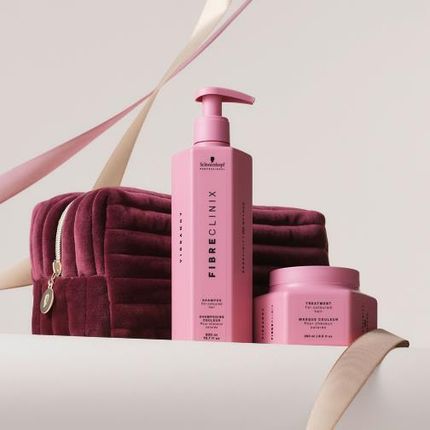 Schwarzkopf Professional Fibre Clinix Vibrancy Zestaw Prezentowy Z Kosmetyczką - zdjęcie 2
