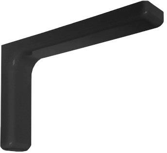 Zdjęcie Firma Handlowo Usługowa Leba Leszek Iłendo Wspornik półki z maskownicą, L=240mm, czarny, - Kraśnik