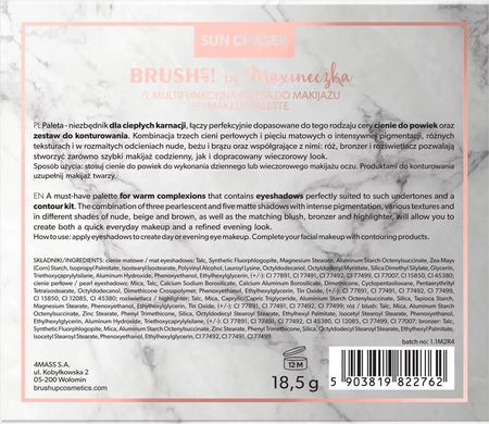 Brushup! Makeup Palette Multifunkcyjna Paleta Do Makijażu Oczu I Twarzy 02 Sun Chaser 18.5G - zdjęcie 5