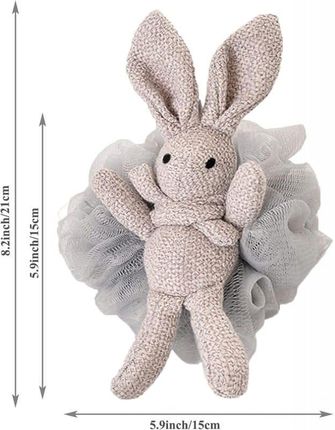Ecarla Szczotka Gąbka Do Mycia Ciała Bunny 15cm Gb10Sz - zdjęcie 3