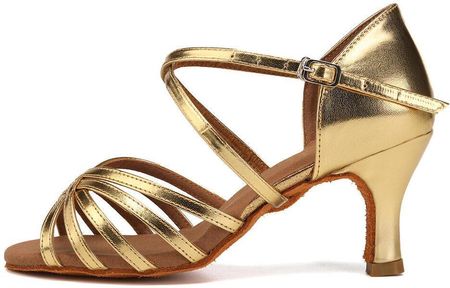 Buty Do Tańca Damskie Salsa Taniec Towarzyski Burtan Havana 7cm - zdjęcie 2