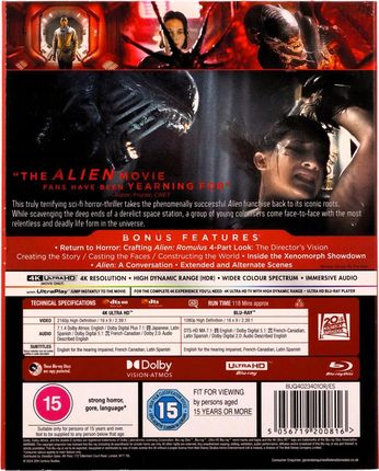 Obcy: Romulus (Blu-Ray 4K)+(Blu-Ray) - zdjęcie 4