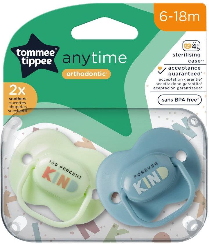 Zdjęcie Tommee Tippee Zestaw 2 Smoczków Anytime 6-18M Mix - Orneta