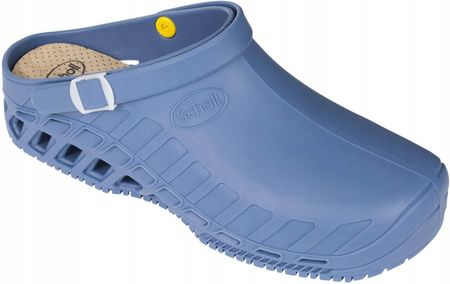 Scholl Obuwie Robocze Chodaki Gumowe Klapki Medyczne Clog Evo L.Blue - zdjęcie 4