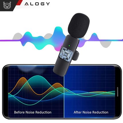 Alogy Mikrofon Krawatowy Bezprzewodowy Lightning Do Apple Iphone/Ipad 2szt. - zdjęcie 4