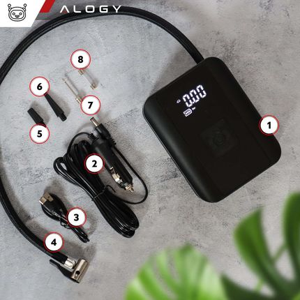 Alogy Pompka Elektryczna Z Latarką Czarna - zdjęcie 5
