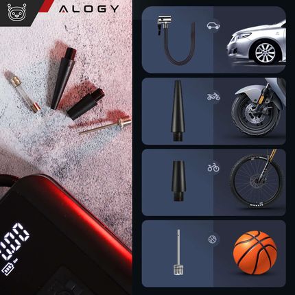 Alogy Pompka Elektryczna Z Latarką Czarna - zdjęcie 4